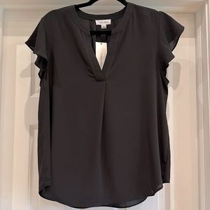 NWT Calvin Klein split v-neck blouse